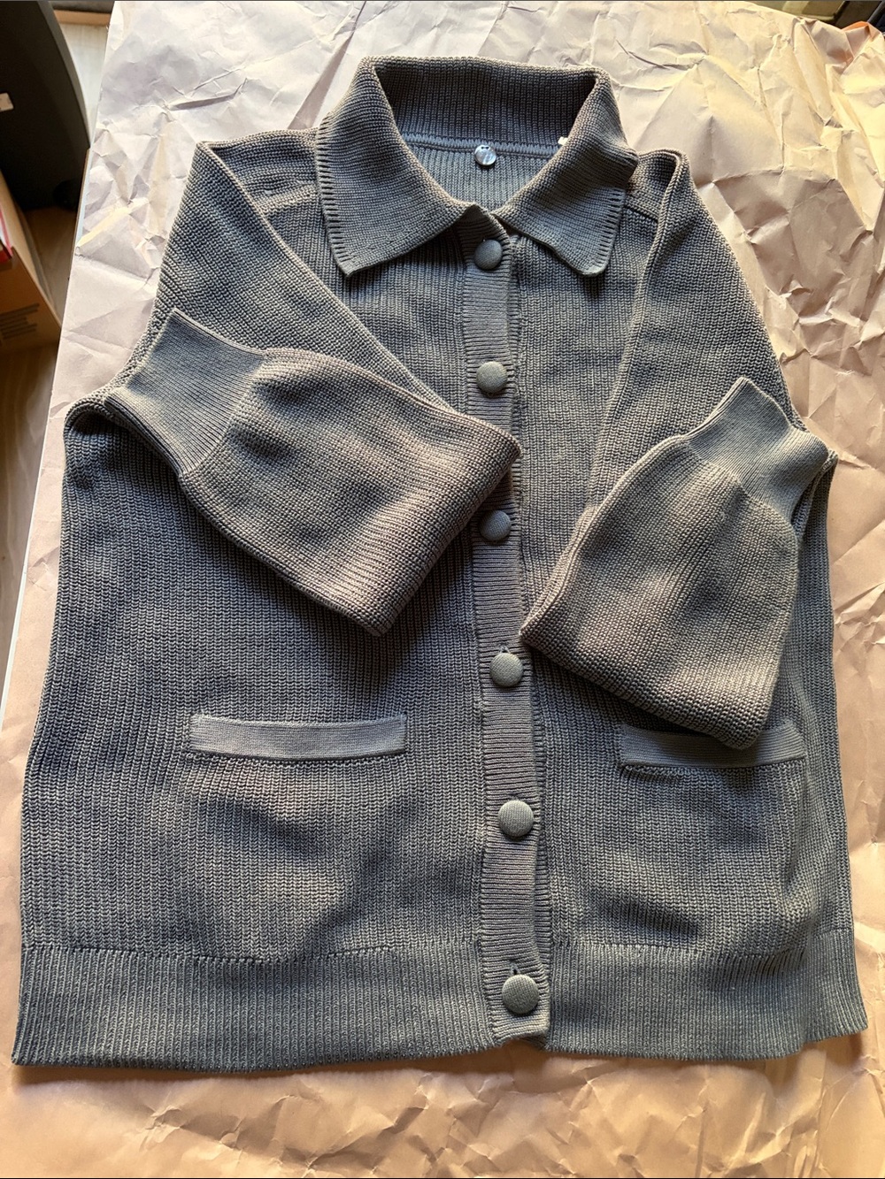 Margaret O'Leary - 100% Cotton, button cardigan sweater